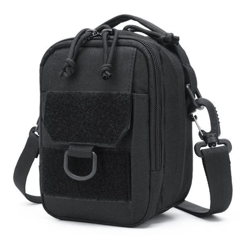 

Мужская сумка на одно плечо, портативная многофункциональная маленькая поясная сумка, которую можно носить ремень.