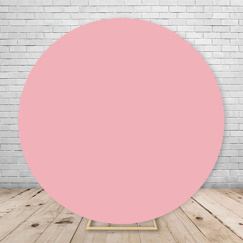 White Round Background Cover Custom Solid Color Round Photography Background Wedding Birthday Party Baby Shower Photo Props