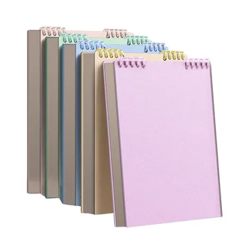 Caderno de folhas soltas a4, aba inferior superior, 60 folhas/livro, página de linha horizontal, capa pp à prova d'água, papelaria de estudo de escritório QP-83