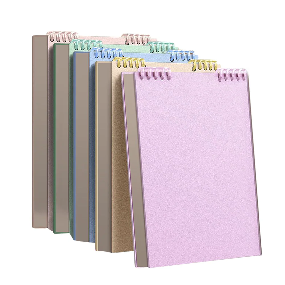 folhas soltas notebook com pagina linha horizontal impermeavel pp capa escritorio papelaria estudo top bottom flap60 folhas por livro a4 qp83 01