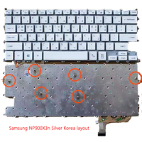 Keyboard for Samsung NT900X3N NP900X3N NP900X3T Silver Korea layout