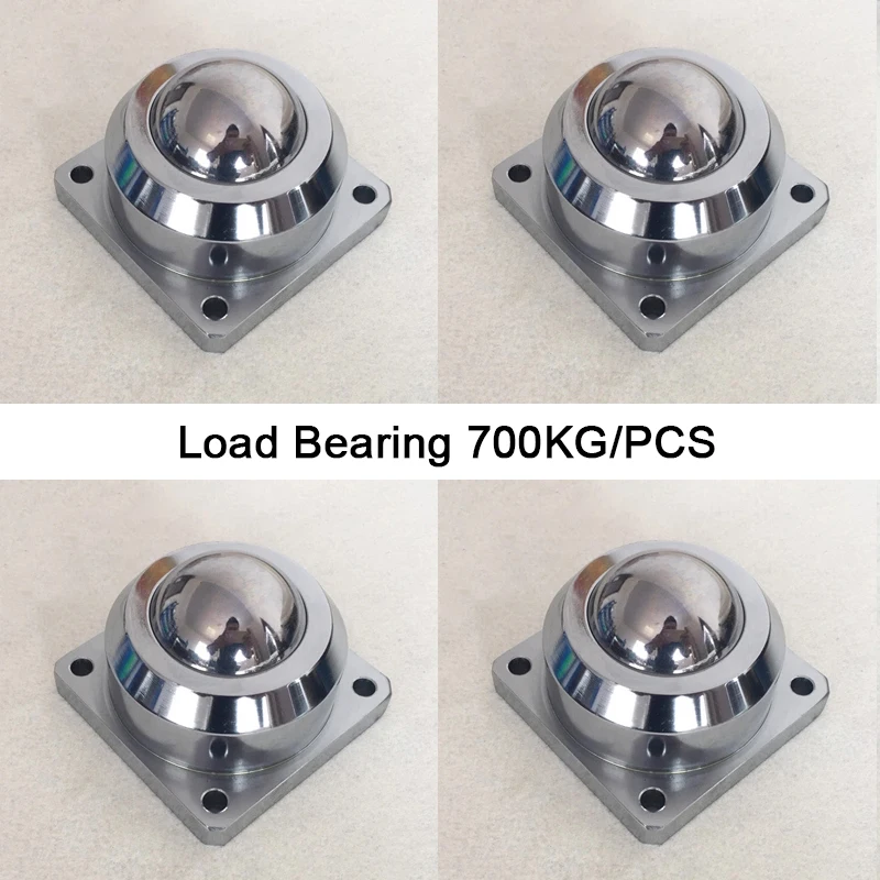

Heavy Duty 4PCS Flange Mounted Universal Ball Bearing Transfer Unit Conveyor Rollers Casters Bull's Eye Wheels Loading 700KG/PCS