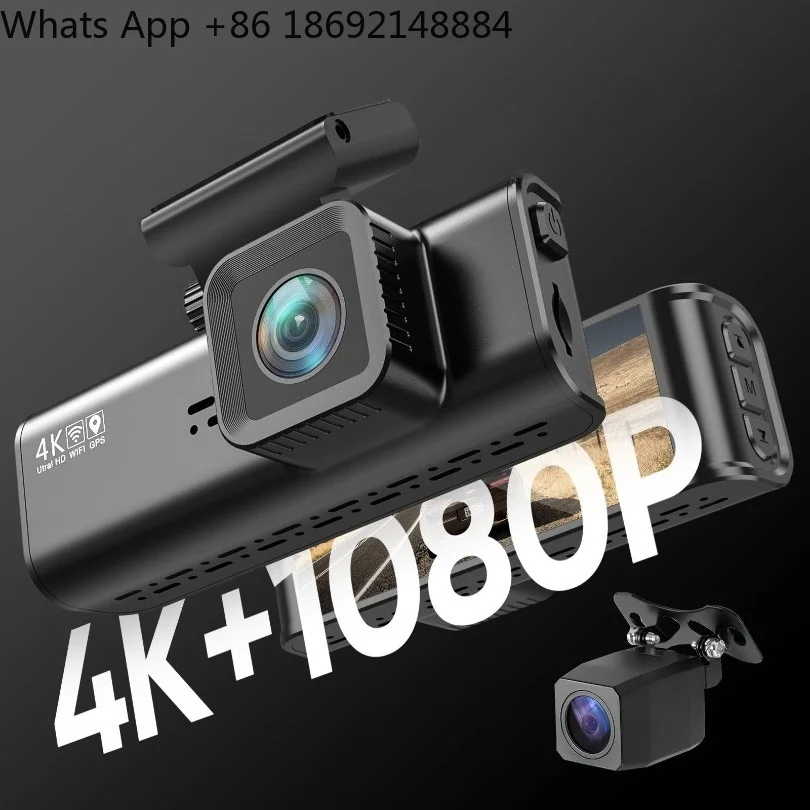 4K Gps Tracking System Car Dvr Dash Cam Camera With WIFI Spot