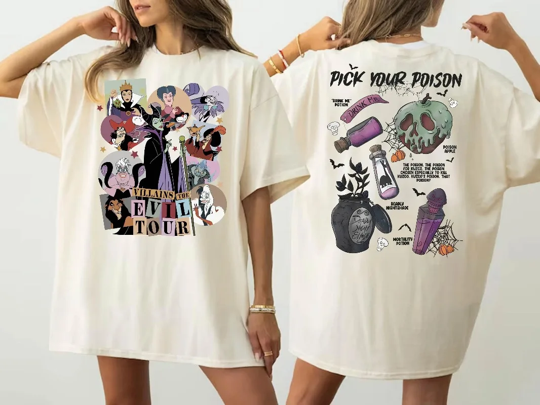 Villains Pick Your Poison Shirt Magic Kingdom Villains Shirt Maleficient Evil Tour Shirt Disney Villains Shirt Bad Witches