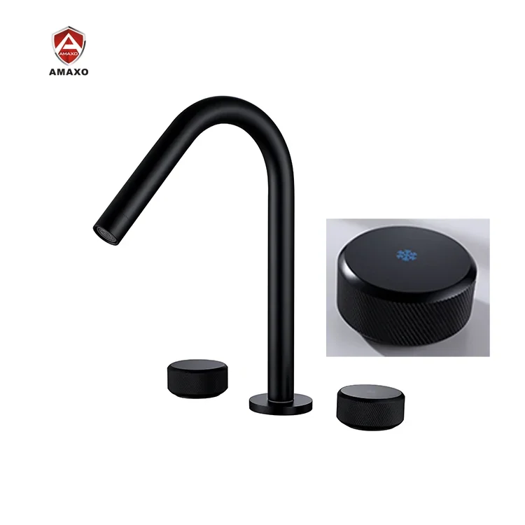 

High Quality Black Smart Kitchen Tap 360 Deck Mounted Bathroom Faucet Sensor Touch Mixer