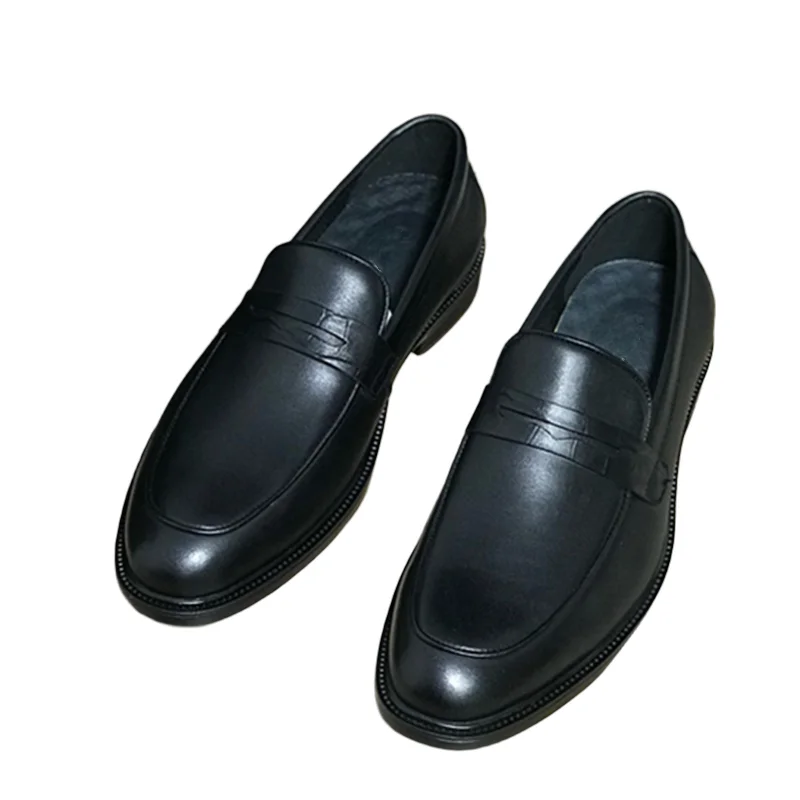 

Withered British Men's Business Mocasin Shoes Cowhide Breathable And Comfortable Loafers Shoes Men Slip On Shoes