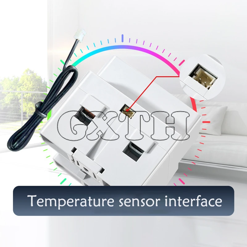 AC170-300V WIFI Tuya Smart Rail Voltage Ammeter 8 In 1 Multifunctional Digital Display Energy Meter Tester Power Off Protection