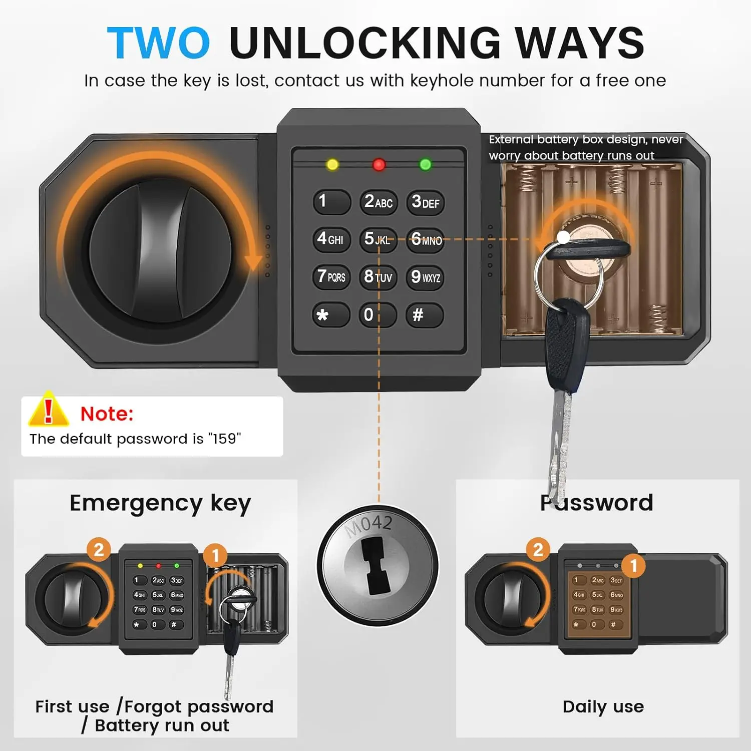 5.0 Cuft Fireproof Safe for Home Use, Digital Home Safes with Programmable Keypad, Spare Keys and Alarm System, Security Safes B