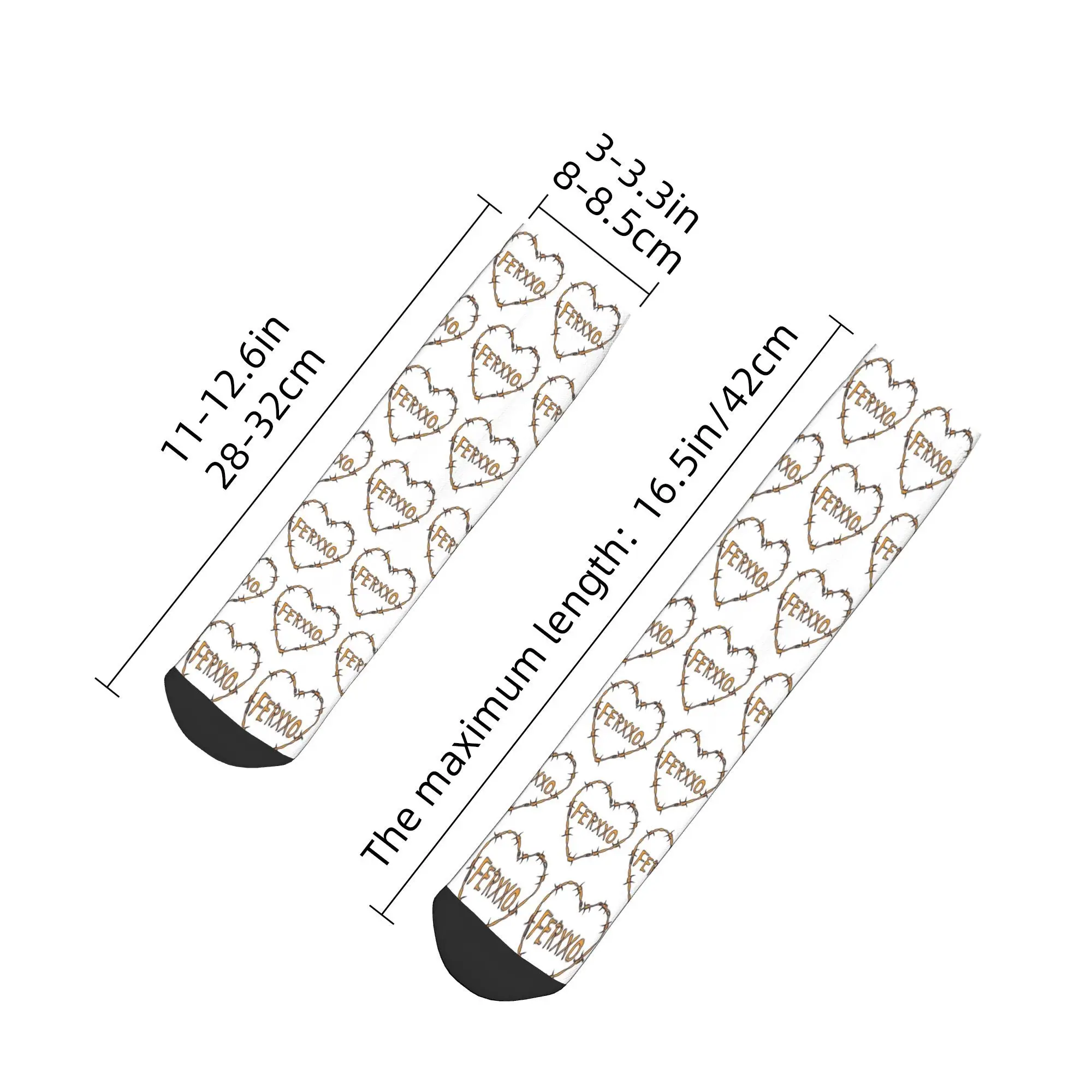 جميع المواسم Feid الرسوم المتحركة شعار Ferxxo الجوارب Harajuku الرياضة الأوسط جوارب أنبوبية لينة الهيب هوب جوارب للرجال النساء عيد الميلاد