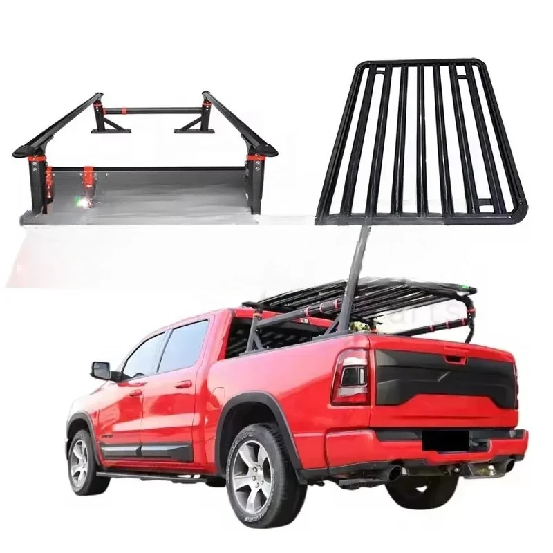

pick up accessories roll bar with bracket roof rack luggage truck back rack for ram 1500 2021