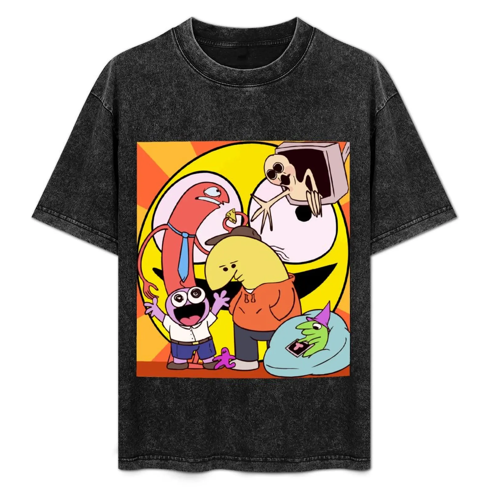 

Smiling Friends T-Shirt quick-drying anime figures summer tops customs design your own t shirts for men cotton