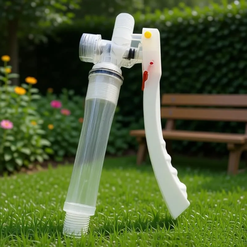 Transparent Spraying Handle With Filter Handheld Trigger Press Switch For Electric Hand Sprayer Garden Agricultural Accessories