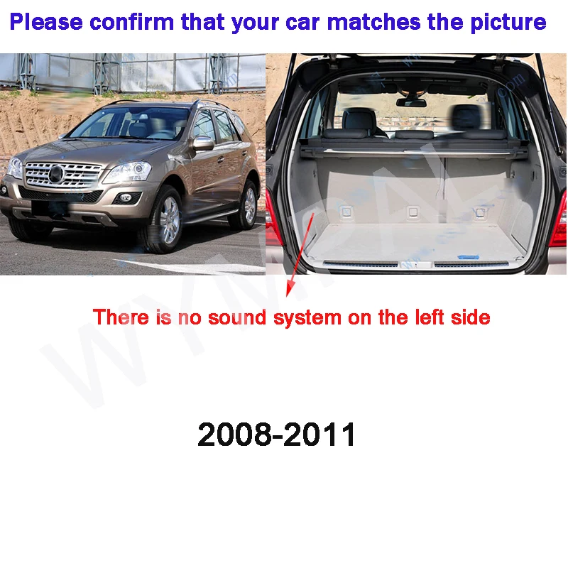 

Коврик в багажник автомобиля для Mercedes-Benz ML class W164 2008 2009 2010 2011, поднос багажника, водонепроницаемые накладки, автомобильные аксессуары, коврики в багажник