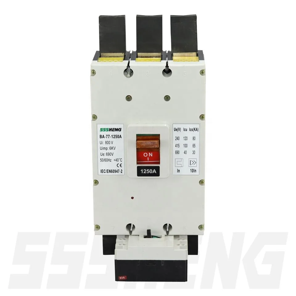 

TLF SSSHENG CM1-1000L Series 4P Breakers VA-77 BA-77 65kA Automatic Switch 1000A MCCB Circuit Breakers