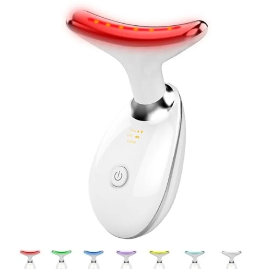 

Facial and Neck Massager7 Color Led light therapy for Face and Neck Multifunctional Facial Skin Care Tools Beauty Device for Ho