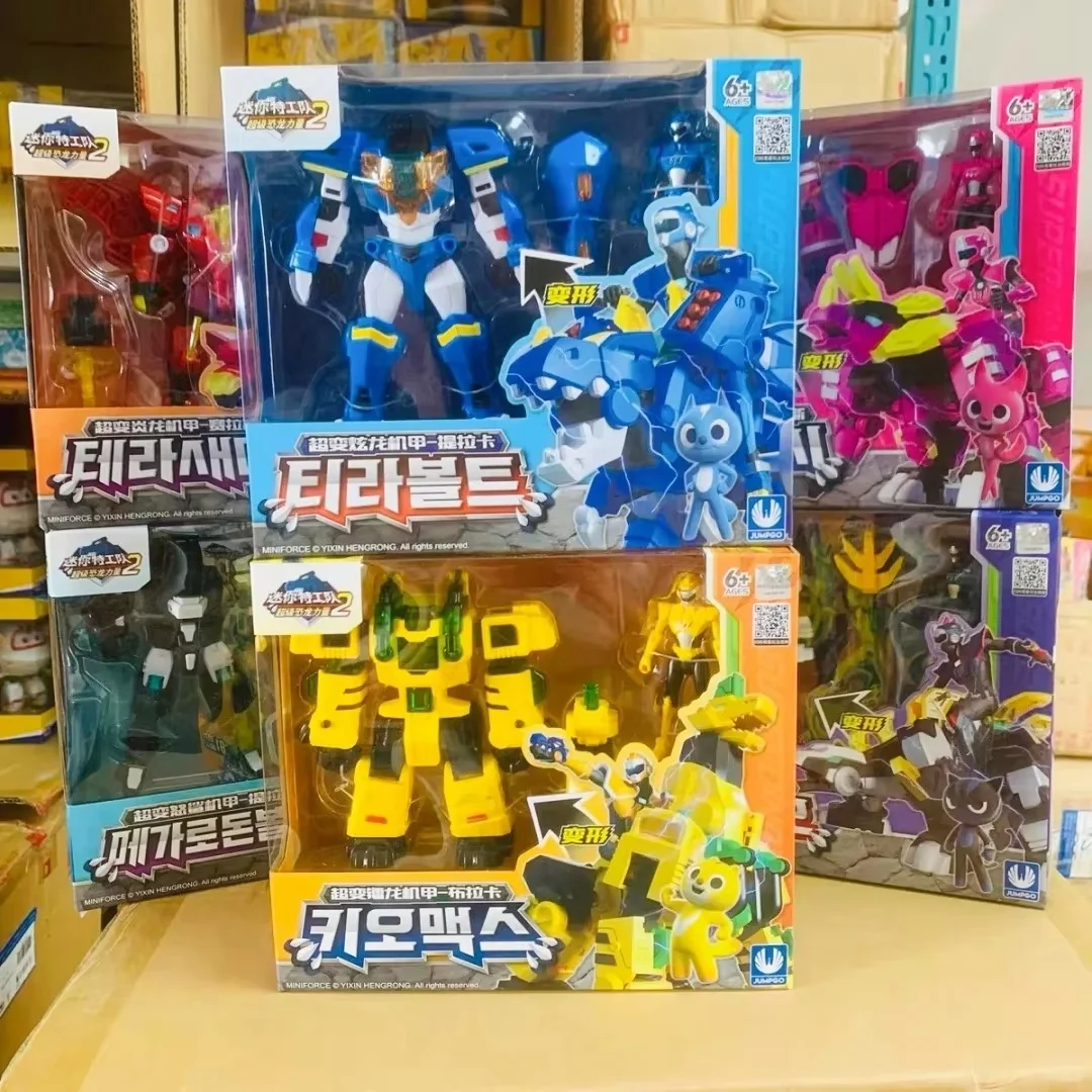 أنيمي عمل شخصية صغيرة-قوة خاصة سوبر ديناصور قوة فولت سامي لوسي ماكس تحصيل لعبة مجسمة للأطفال ديكور الهدايا اللعب