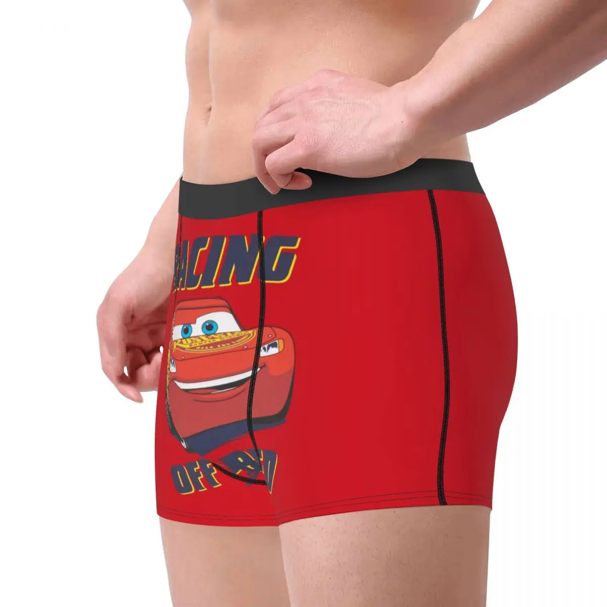 Kustom Lightning McQueen boxer celana pendek pria mobil celana dalam Fashion celana dalam