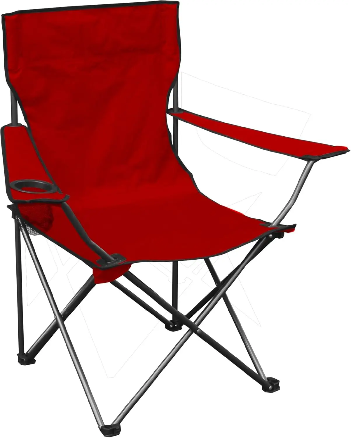 

Портативный складной стул Quik Shade Chair с подлокотником, подстаканником и сумкой для переноски и хранения, красный (146115)