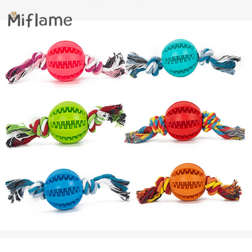 Miflame Watermelon Ball Silicone Pet Dog Toy Corky Golden Retriever Schnauzer Leaky Ball Dog Bite Toy Cleaning Teeth Chew Molar