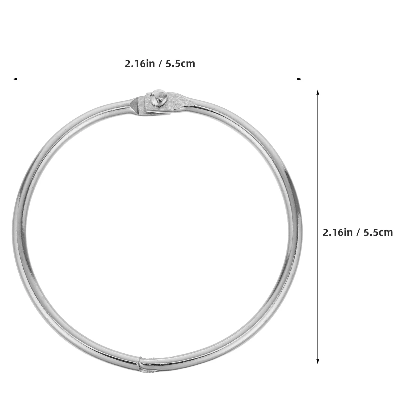 20 قطعة حلقات الكتاب المعدنية فضفاضة ورقة الموثق خواتم قابلة للفتح الموثق الأطواق ل ورقة ملزمة البطاقات التعليمية اللوازم المكتبية المنظم