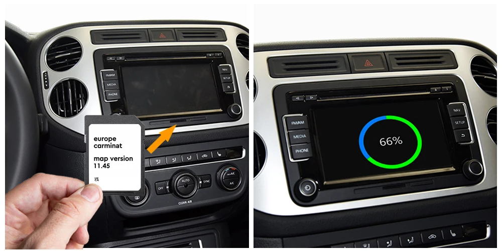 Carminat 11.45 per Renault Koleos 2008 2010 Navigazione per auto Scheda mappa SD Cover Europa Germania Francia Polonia