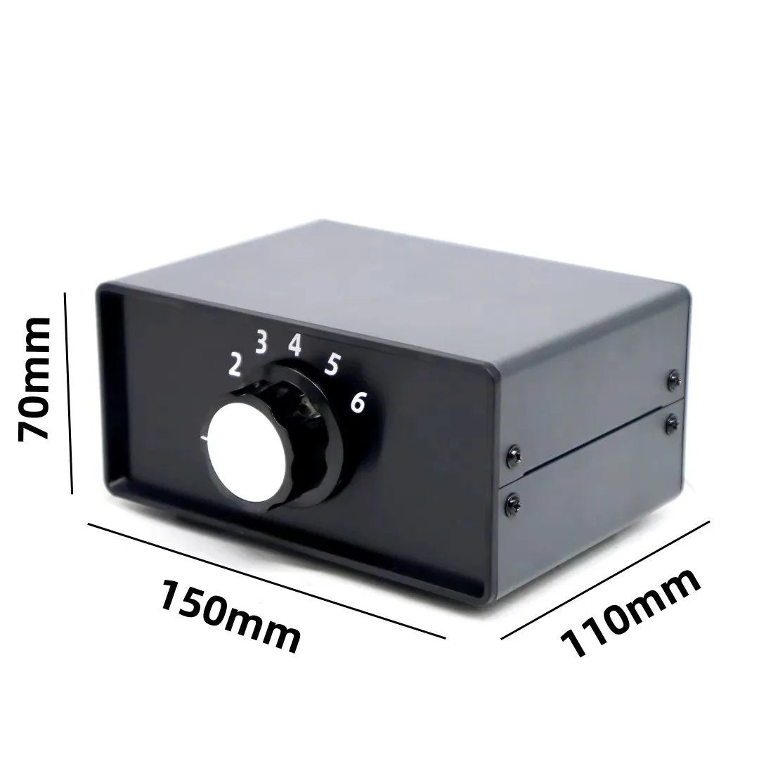 WY-RCA62 6-channel RCA passive audio signal input selector 6 IN 2-channel OUT AV RCA pre-amplifier audio source switcher