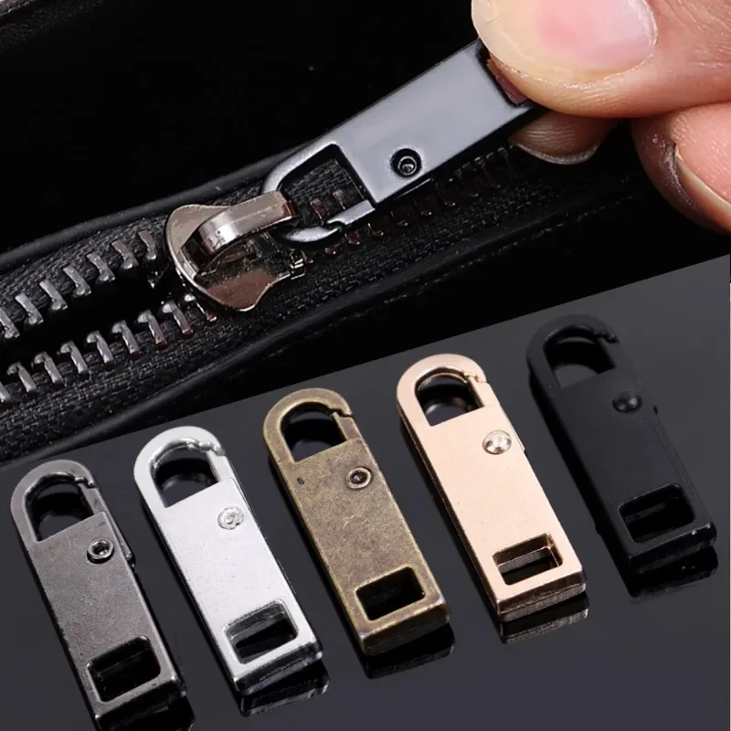 50/1PCS Universal Metal Zipper Puller Instant Repair Zipper Head Broken Buckle Bag Suitcase Slider DIY Craft Sewing Clothing Zip