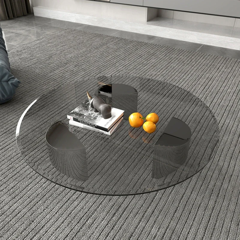 

Modern Simple Coffee Tables Nordic Glass Transparent Living Room Coffee Tables Originality Home Furniture Stolik Kawowy FYCT