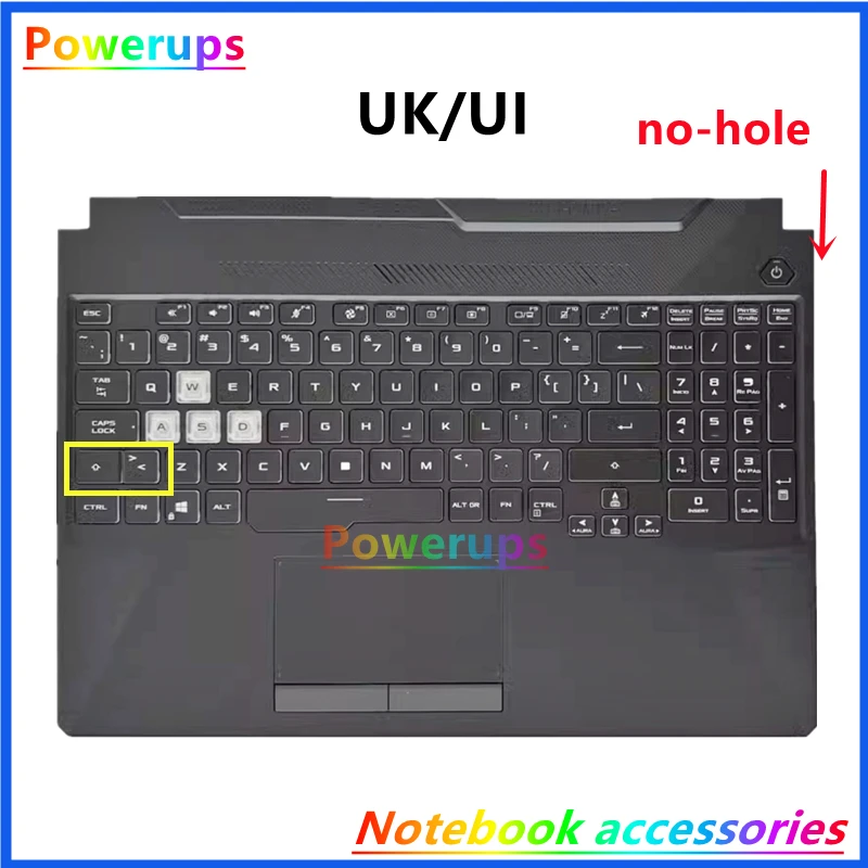 Laptop/Notebook US/UK/RU/SP Backlight Keyboard Shell/Cover/Case For Asus TUF Gaming 8 A15 F15 FX506 FX506H FA506 FA506II FA506IU