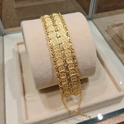 Gold Color Coins Bangles&Bracelets For Women Men Money Coin Bracelet Islamic Muslim Arab Middle Eastern Jewelry African Gifts