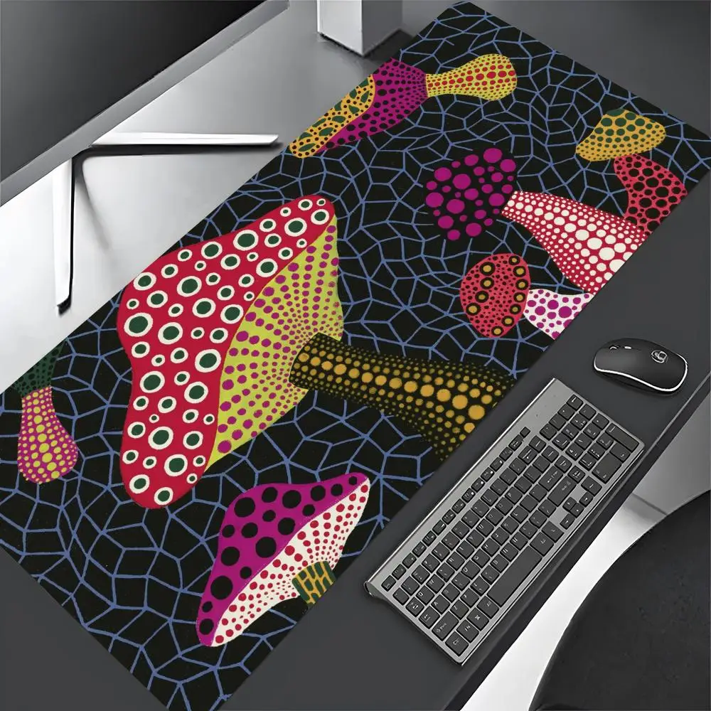 Kusama Yayoi Art Mouse Pad table mat Gaming Abstract Large 800x400mm MouseMat Gamer XXL Mause Carpet PC Desk