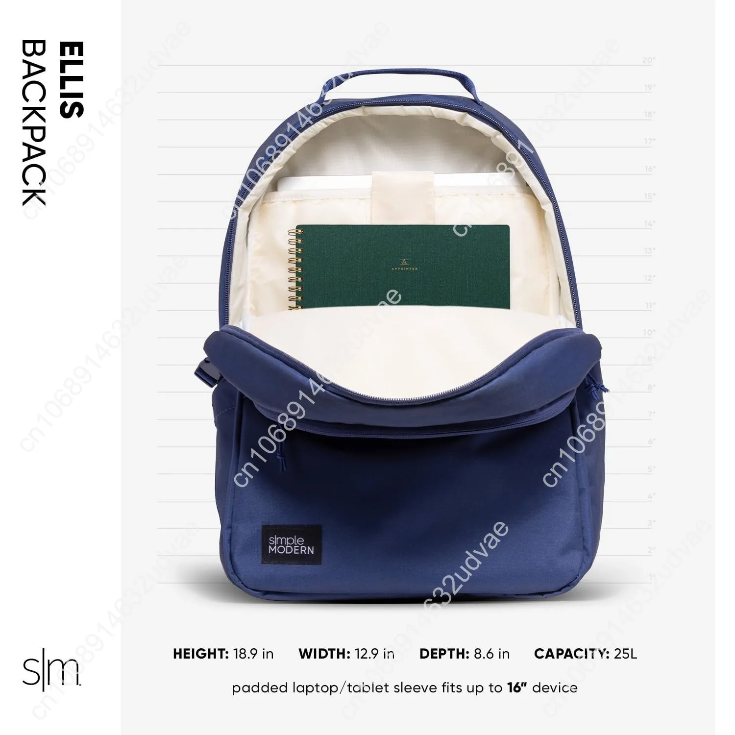 Simple Modern Ellis Backpack for School | Elementary Middle and High School Bookbag for Kids and Teens | Girls and Boys | Black