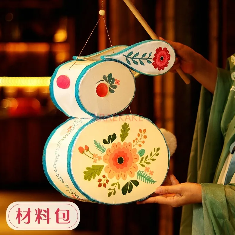 Mid-Autumn Festival Rabbit Chinese style Lantern Handmade antique lantern diy material bag