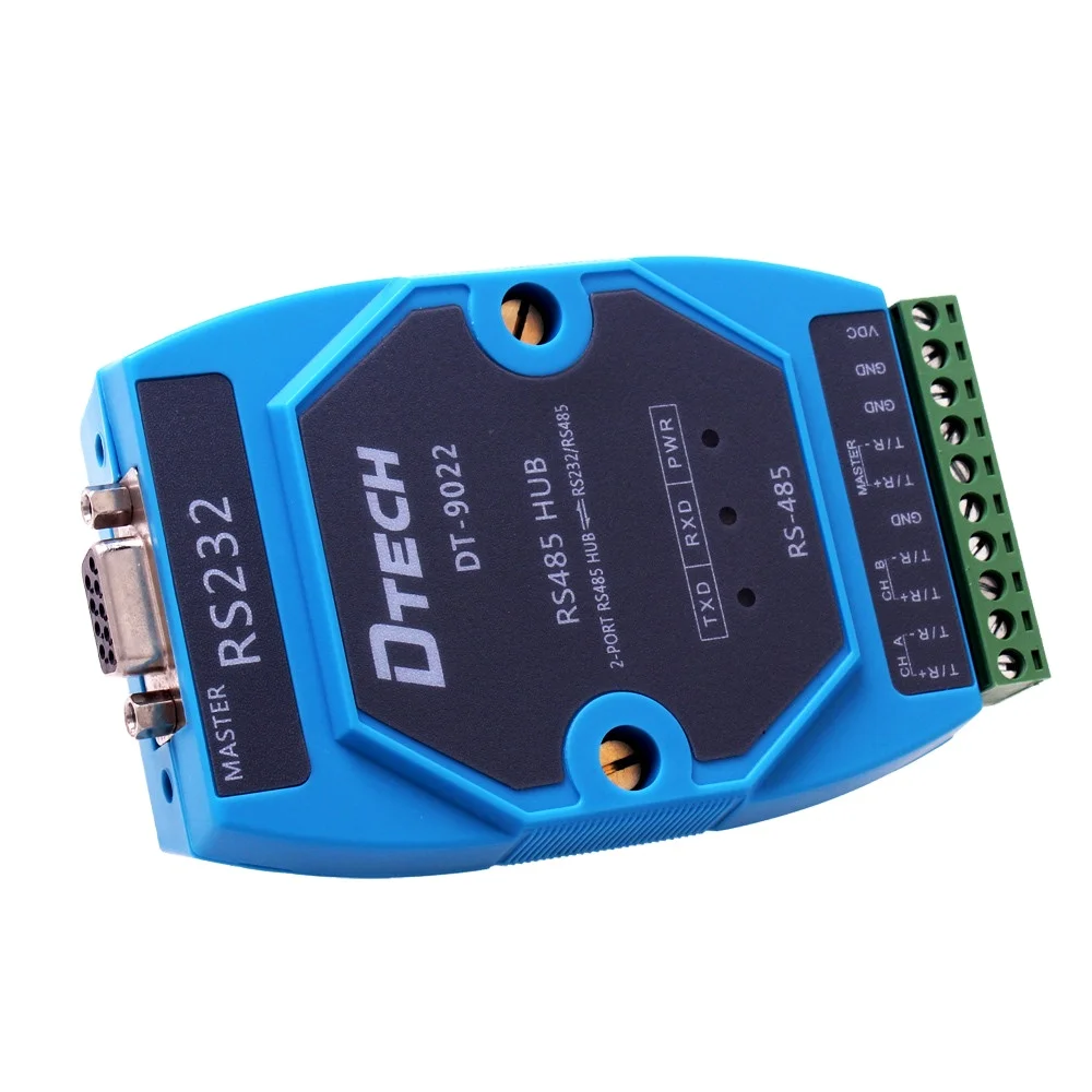 

Оптовая цена DTECH, горячая продажа промышленного преобразователя серии Active RS232/RS485 на 2-портовый концентратор RS485