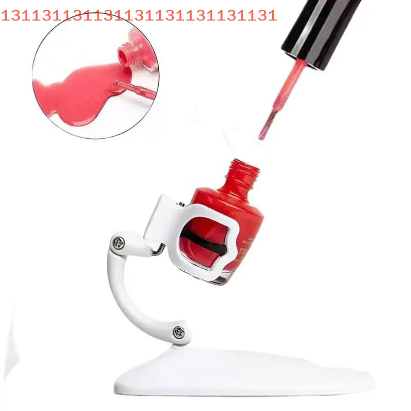 Adjustable Nail Polish Holder Clip Anti-Spill Manicure Tool Hands-Free DIY Nail Art Accessory Bottle Stand for Home Use