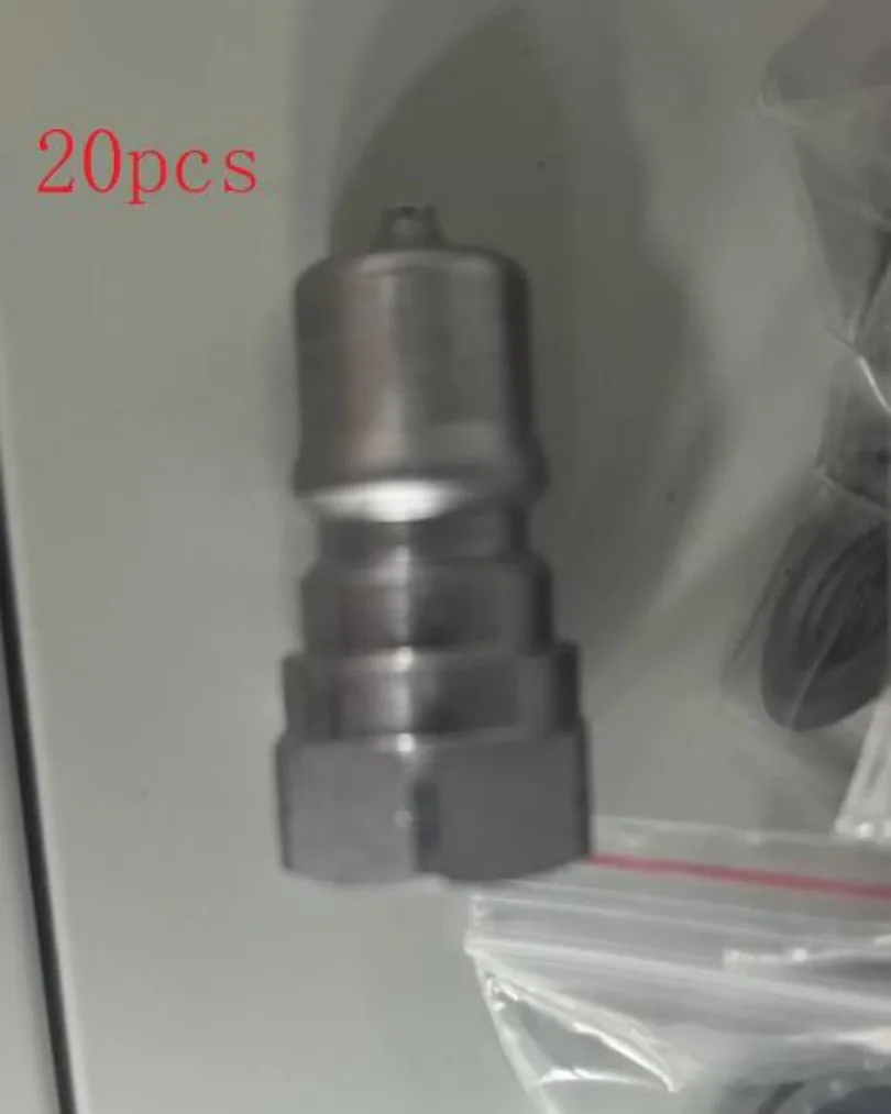 

Self Sealing Vacuum Bag Connector 1/4NPT 180° male plug 20PCS