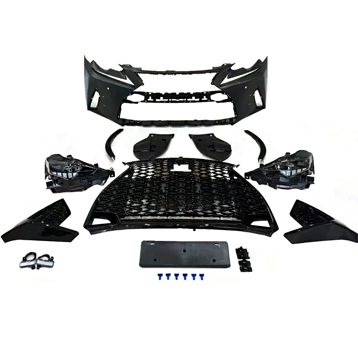 

Automotive bumpers body kit for Lexus IS 2013-2015 facelift to 2021 model with grill .