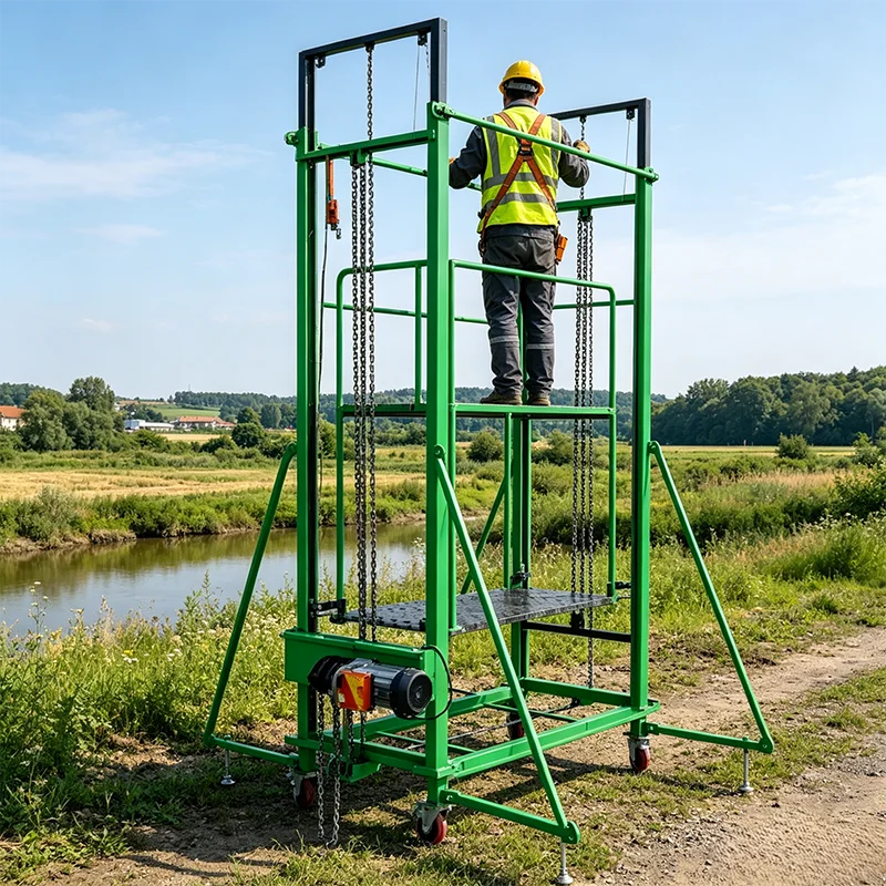 Foldable Electric Scaffolding Electric Lifting Scaffolding Portable Electric Lift Powered Scaffolding System