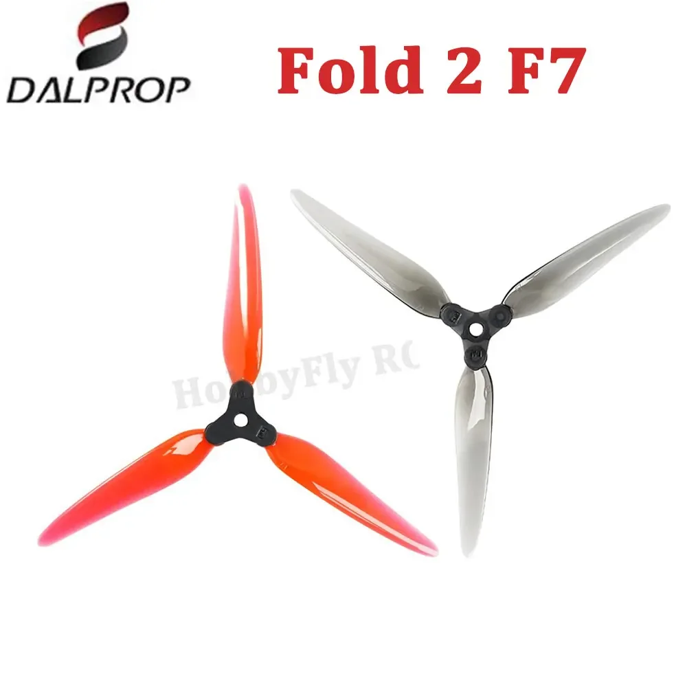 DALPROP possède 2 F7 7051 7X5.1bery 3-lame PC hélice pliante pour FPV FreKou7 pouces LR7 longue portée drones, 4 paires