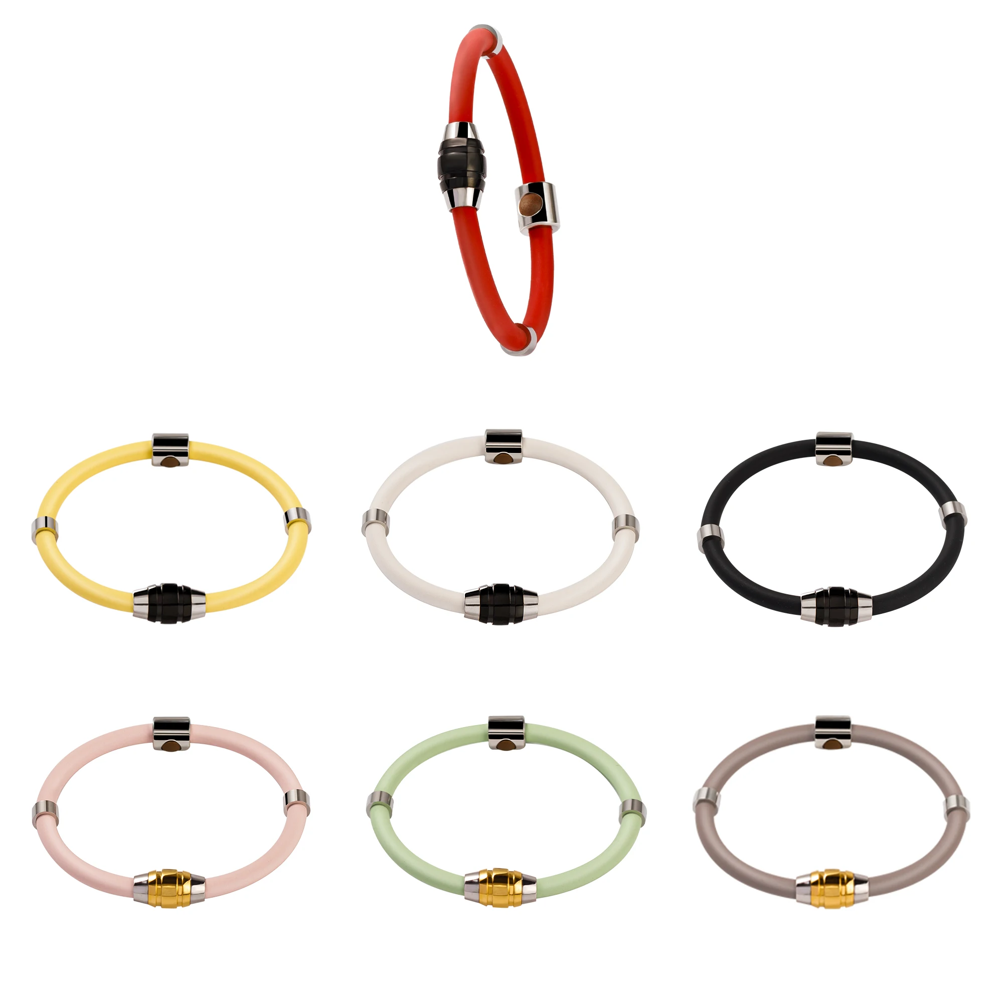 Fabrik-Direktversorgung, antistatisches Negativ-Ionen-Silikon-Armband, negative Ionen, Energie, Paar-Zubehör, individuelles Armband