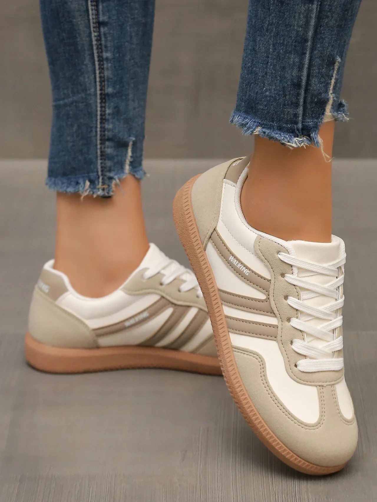 2023 frühling Frauen Turnschuhe Neue Luxus Flache Müßiggänger Slip auf Weichen Weiblichen Turnschuhe Bequeme Leichte Outdoor Schuhe für Frauen – Detail 3
