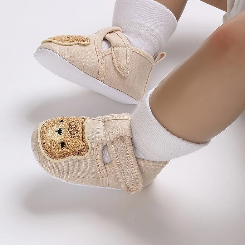 HAIZHIW 0-18M Baby Shoes Newborn Boy Girl First Walker Cute Spring and Autumn Pure Cotton Warm Soft Bottom Fashion Casual Shoes