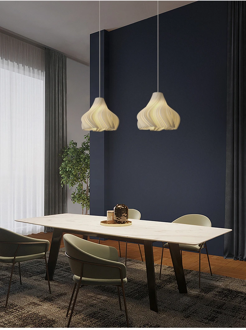 Modern Creative 3D Printing Ceiling Chandelier for living room Bedroom Bedside Restaurant Pendant Lights Dining Table Decor Lamp