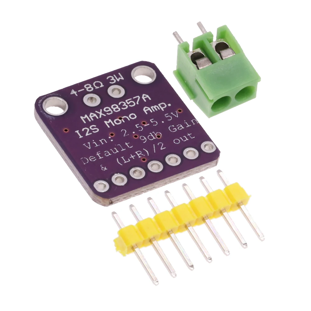 5/10PCS MAX98357 I2S Audio Amplifier Module Unfiltered Class D Amplifier Support ESP32 Raspberry Pi