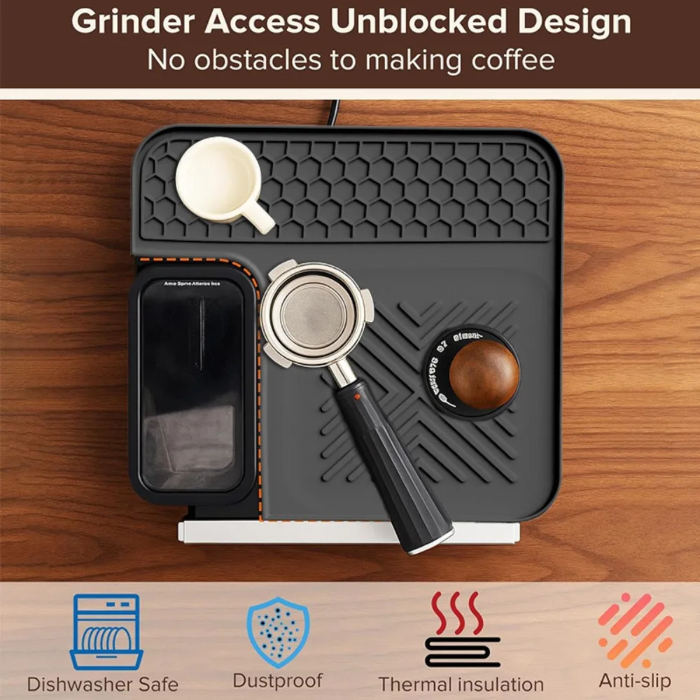 New Silicone Coffee Machine Top Cover Pad Powder Pressing Tool Pad Protection Top Scratch-proof Non-slip Water Cup Drain Pad