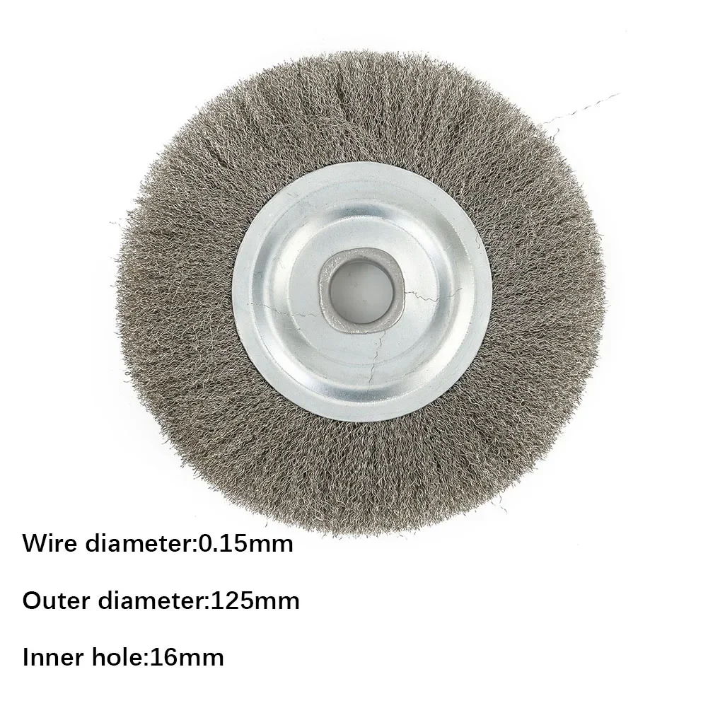 

High Quality 1pcs Derusting For Metal Deburring Polishing Wire Wheel Crimped Cleaning Polishing 5inch Abrasive