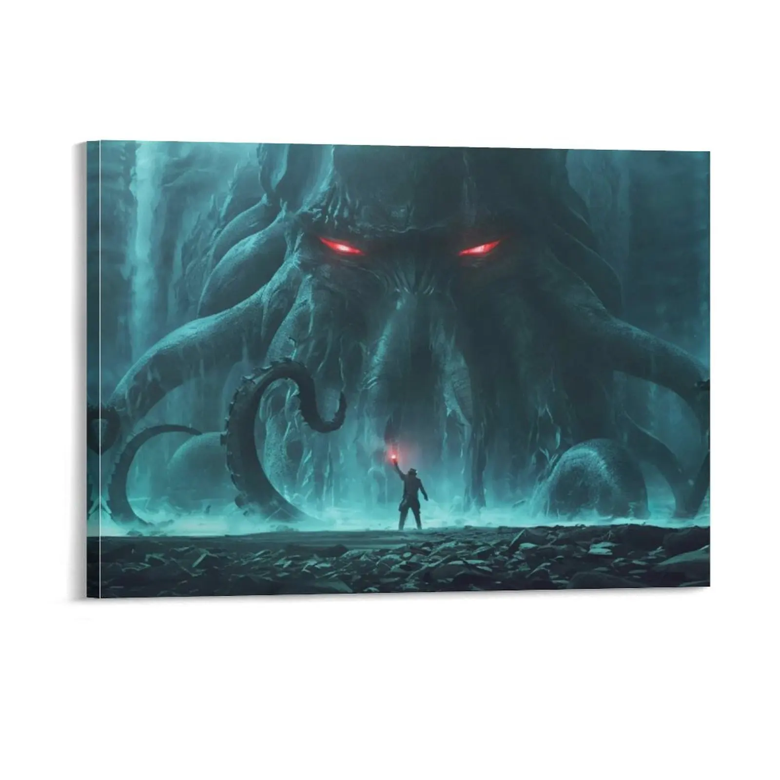 

Cthulhu Awakening Canvas Paintings pub pub Garage Custom Plaques Tin sign Posters