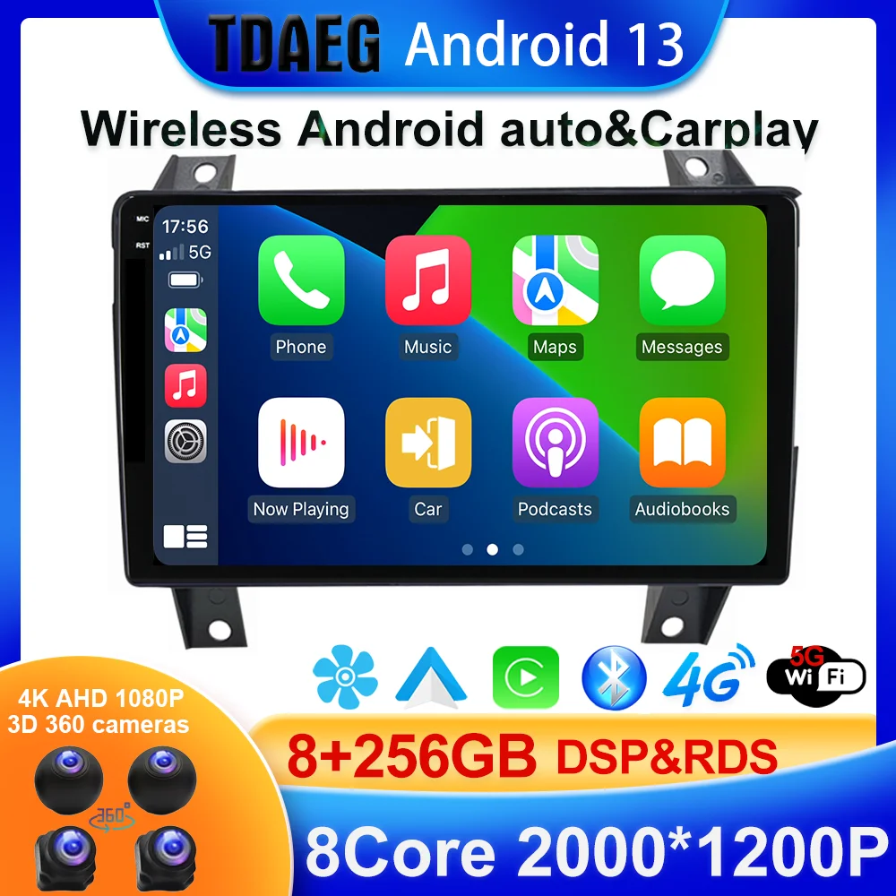 Android 13 For Great Wall PAO 2019-2020 Car Multimedia GPS Navigation Radio WIFI Split Screen Player wireles Carplay AUTO BT 5.0