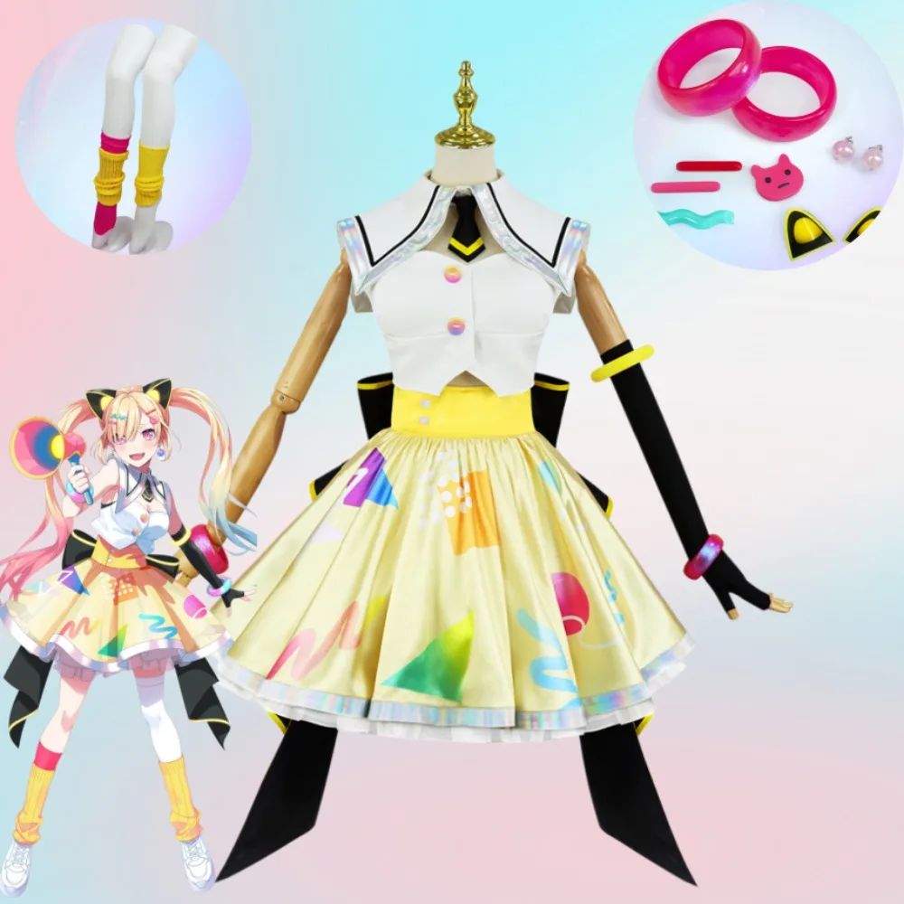 

BanG Dream! MewType Nakamachi Arale Cute Lively Cosplay Costume Full Set Women Anime Same Style Halloween Comic Con Outfit