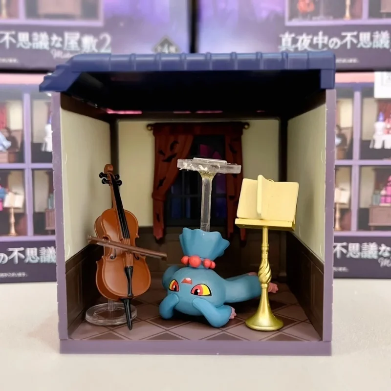 Re-Ment Pokemon Midnight Mystery House 2 colección de escenas en miniatura caja ciega modelo de acción juguete sorpresa regalo para coleccionistas